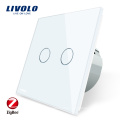 Livolo ZigBee Home Automation Wall Light Zigbee Touch Smart Light Switch VL-C702Z-13